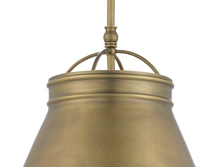 Lumley Brass Pendant by Currey & Company Online Sale