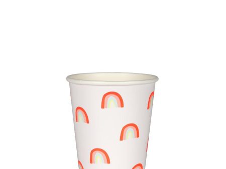 Neon Rainbow Party Cups on Sale