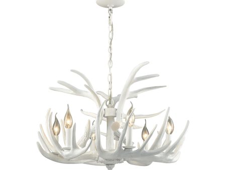 Big Sky 6-Light Chandelier in White Online Hot Sale