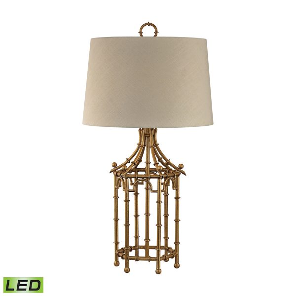 Bamboo Birdcage Table Lamp - LED Fashion