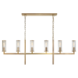 Liaison Large Linear Chandelier in Various Colors For Cheap