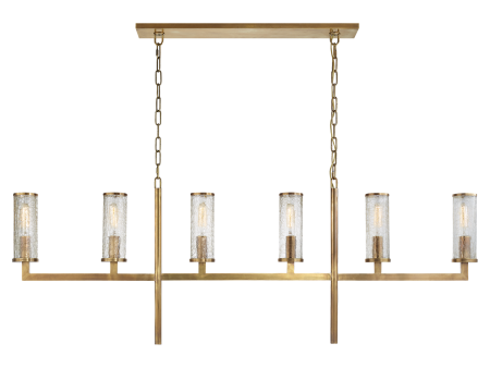 Liaison Large Linear Chandelier in Various Colors For Cheap