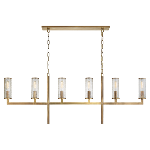 Liaison Large Linear Chandelier in Various Colors For Cheap