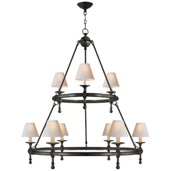 Classic Two-Tier Ring Chandelier Online Sale