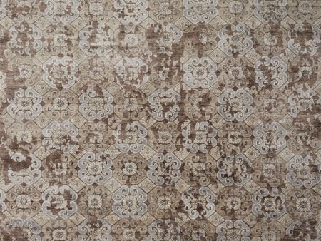 Mirage Hand Knotted Walnut Rug For Cheap