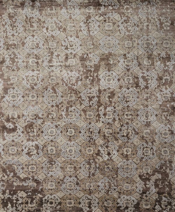 Mirage Hand Knotted Walnut Rug For Cheap