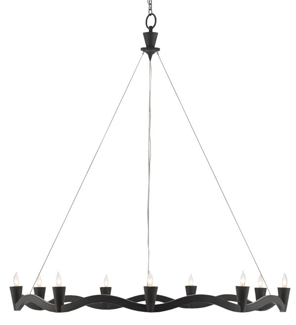 Serpentina Chandelier by Currey & Company Discount