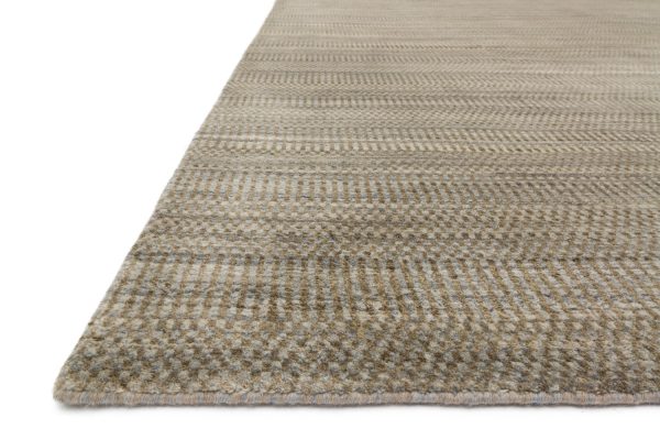 Elliot Hand Loomed Walnut Fog Rug Discount