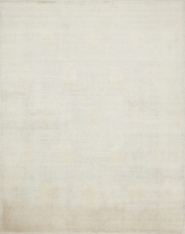 Lucid Hand Knotted Bone Rug on Sale