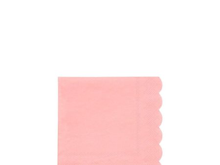 Neon Coral Small Napkins For Cheap