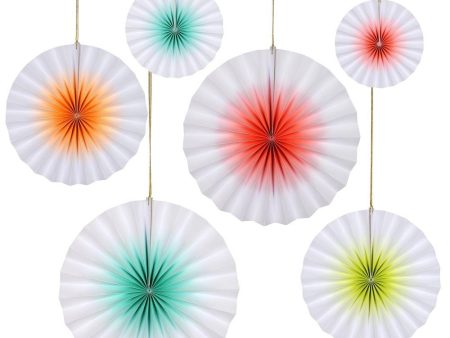 Neon Ombre Pinwheel Decorations Online