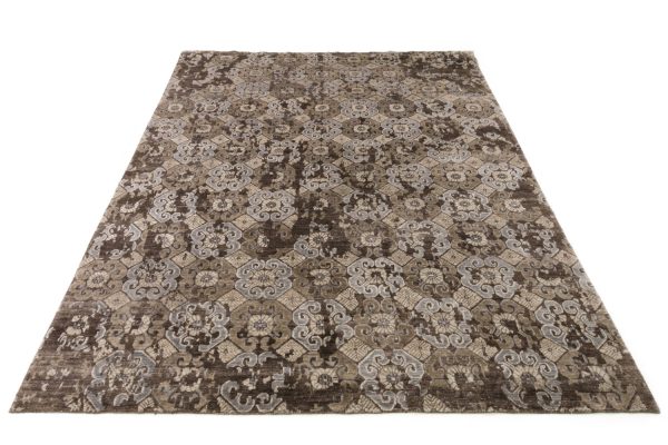 Mirage Hand Knotted Walnut Rug For Cheap