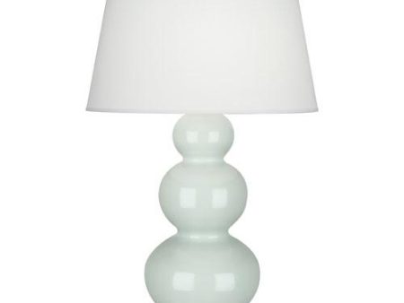 Triple Gourd Celadon Glazed Table Lamp For Discount