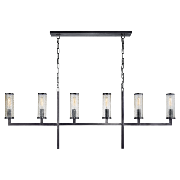 Liaison Large Linear Chandelier in Various Colors For Cheap