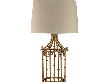 Bamboo Birdcage Table Lamp Hot on Sale